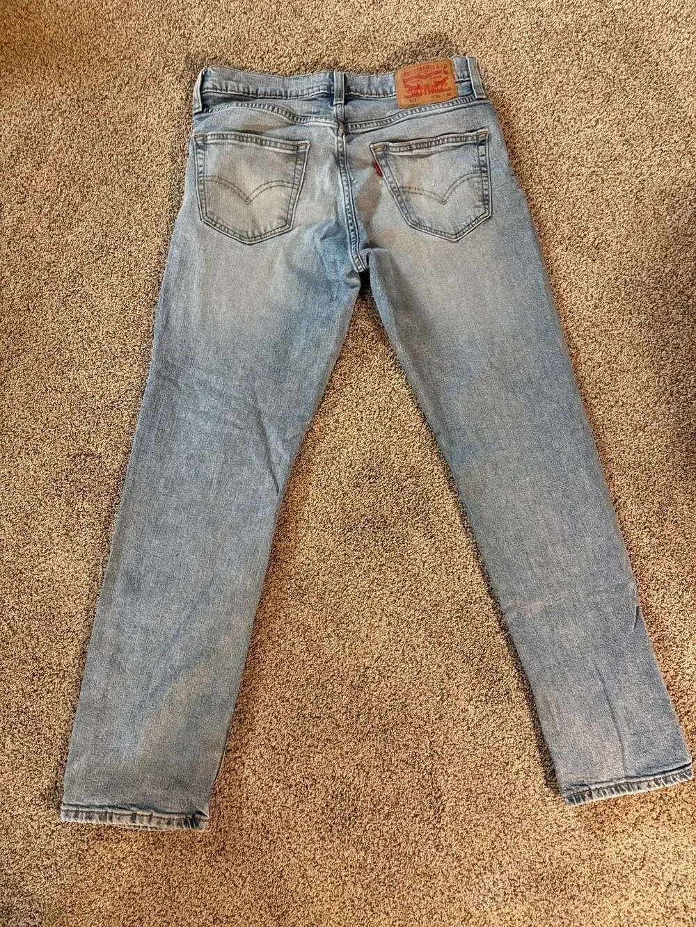 Levi's 511 Slim Fit Jeans Men's Light Wash Denim Cotton Blend Size 32x30